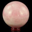 Polished Rose Quartz Sphere - Madagascar #52377-1